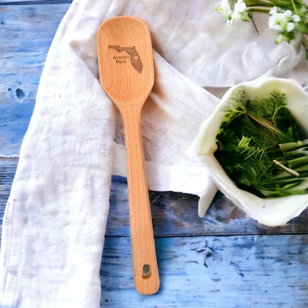 Engraved Handmade Wooden Spoon