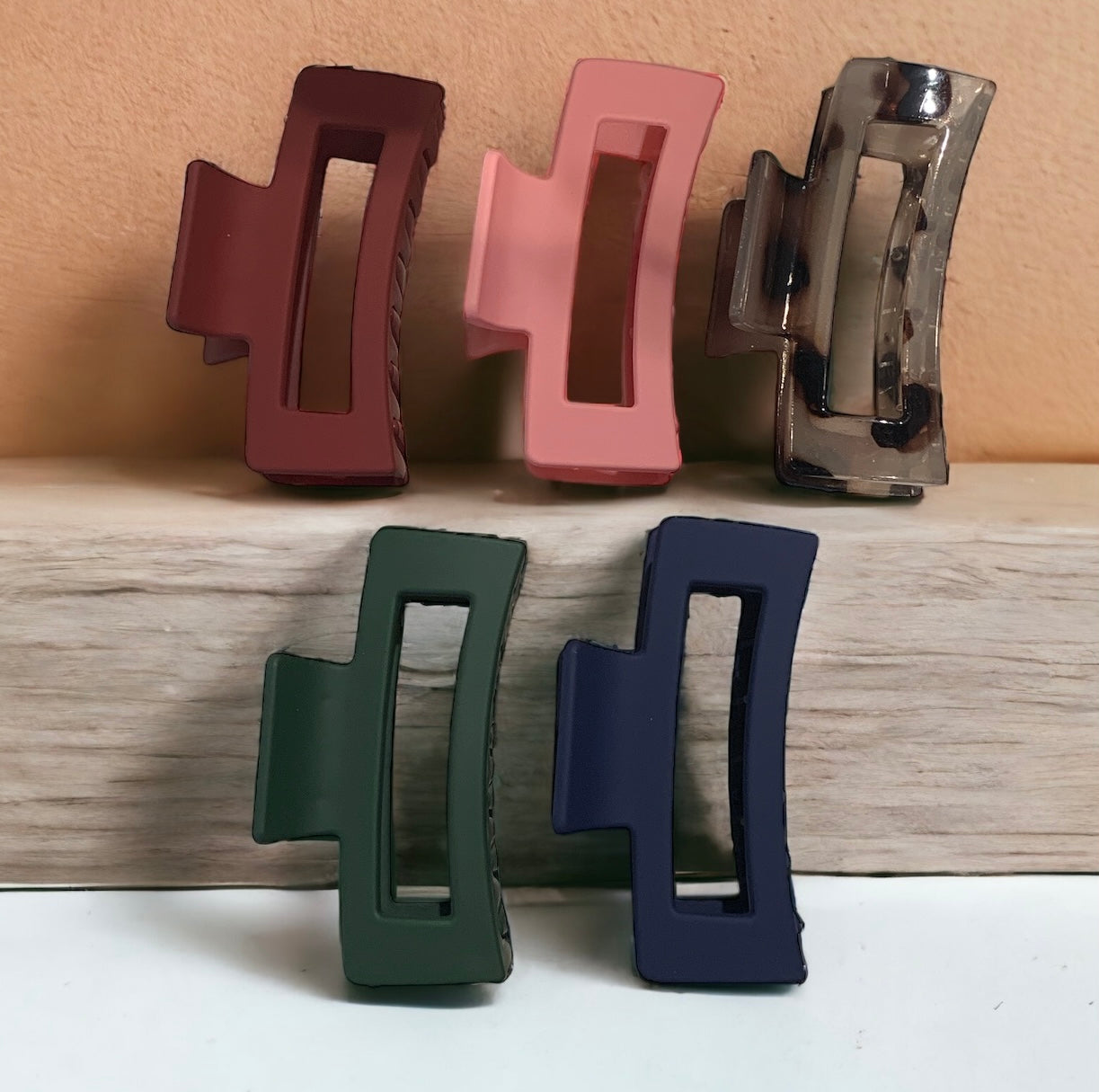 Acrylic Hair Clips Set of 5