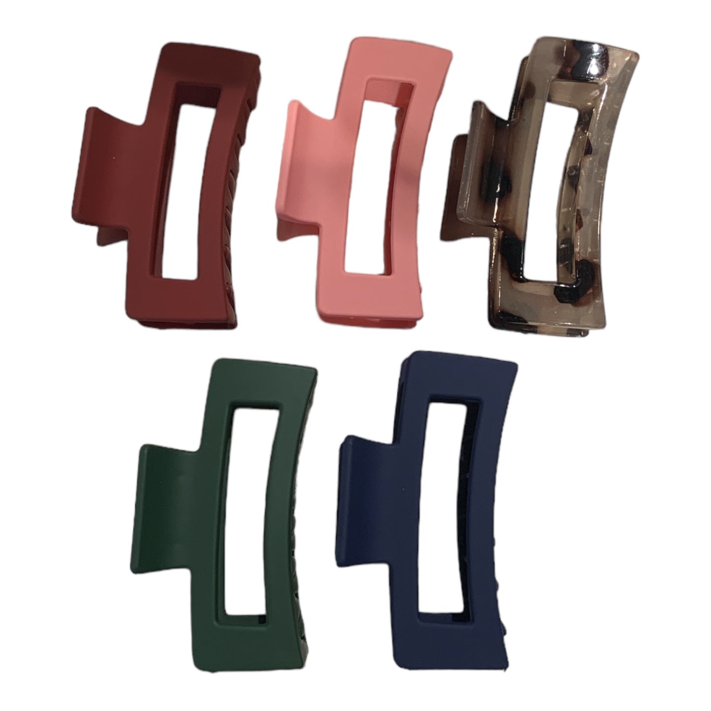 Acrylic Hair Clips Set of 5