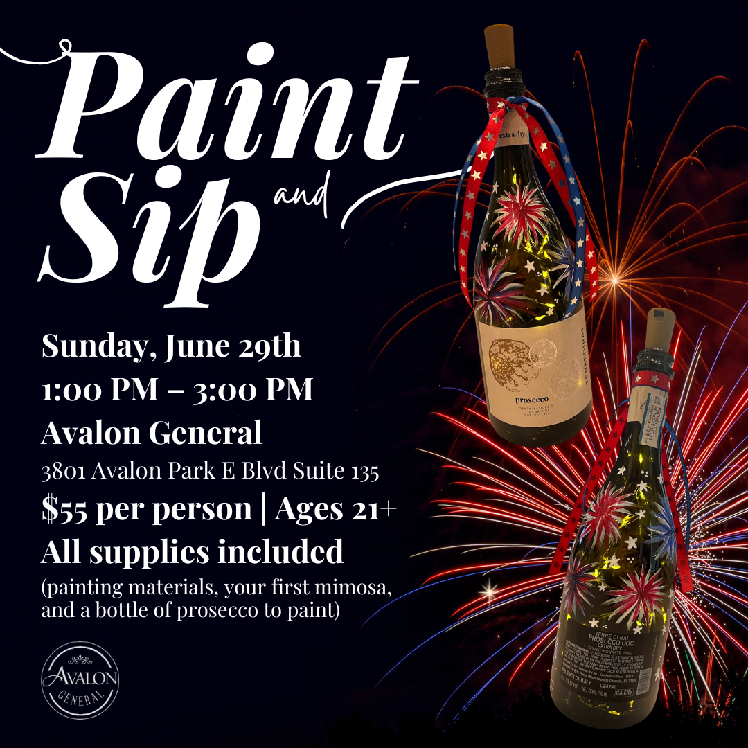 Paint and Sip Sunday June 29th