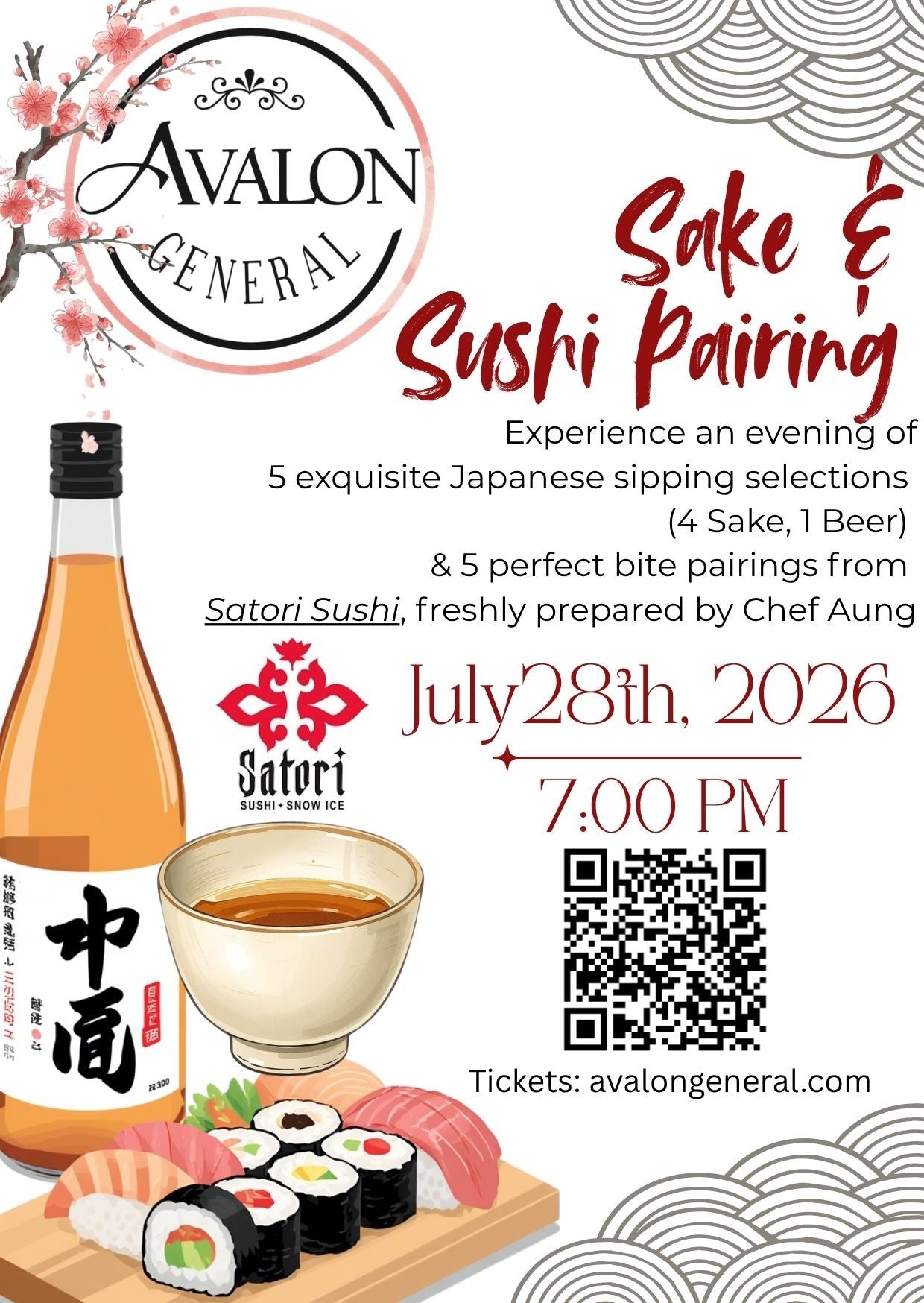 Sake x Satori Sushi Pairing