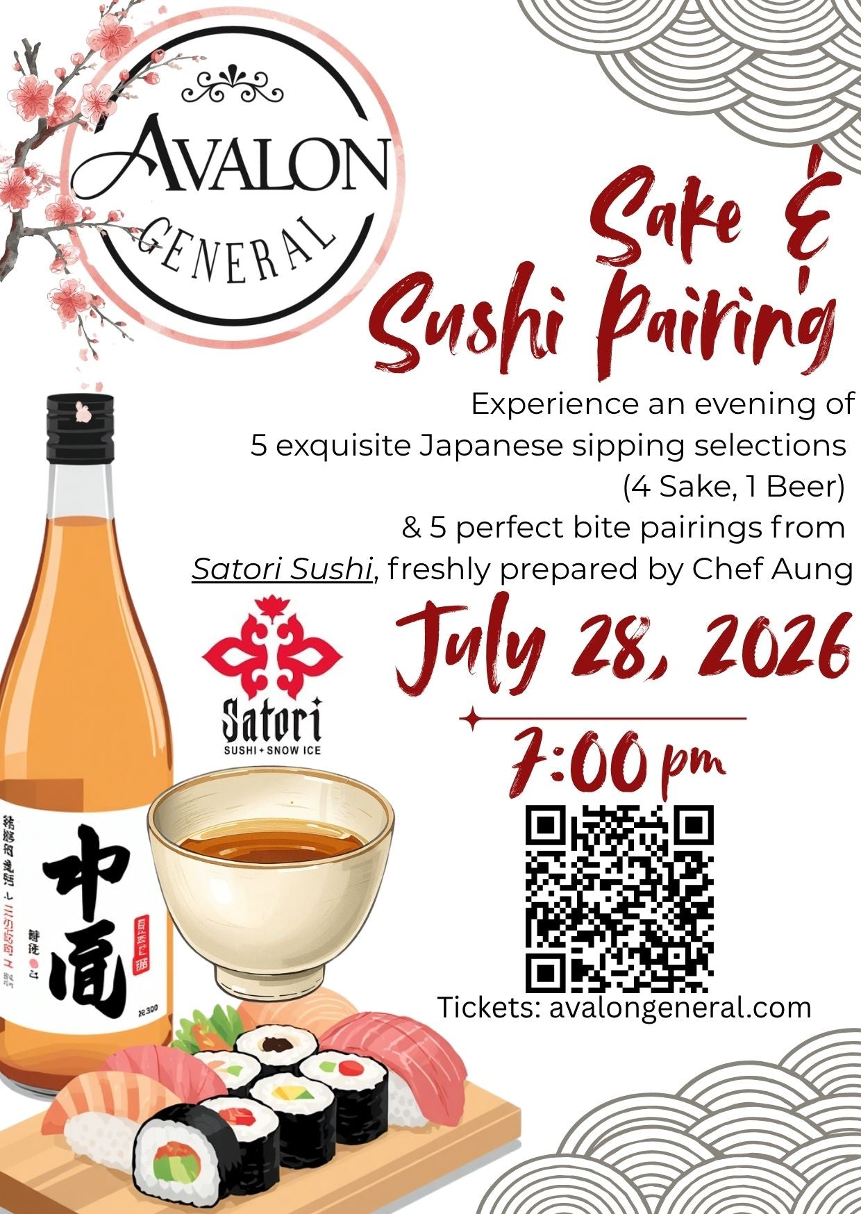 Sake x Satori Sushi Pairing