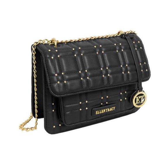 Black and Gold Studded Handbag