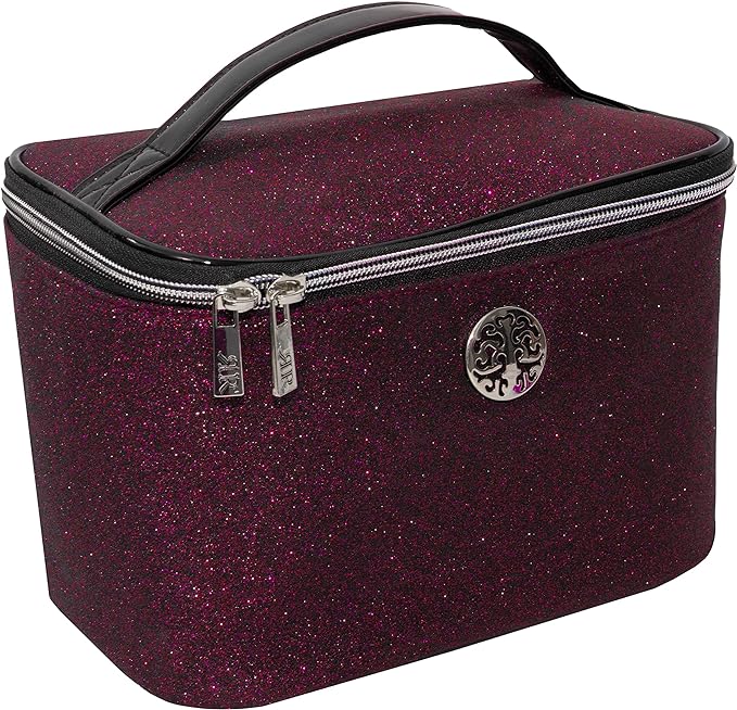 Cosmetic Travel Bag Merlot Glitter